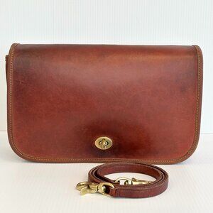 Vintage COACH Convertible Clutch Bag New York City British Tan 70/80s